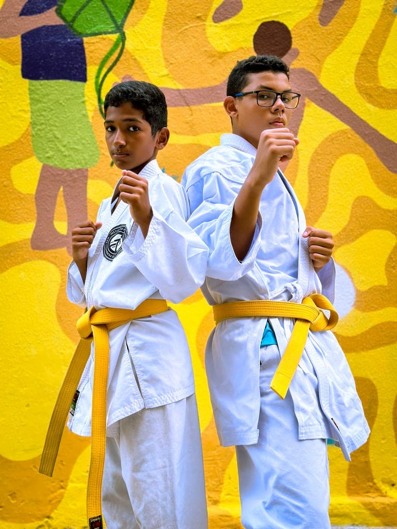 Atletas do Bem — momento de treino