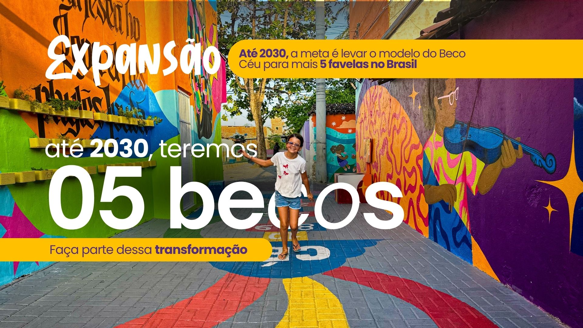 Expansão: até 2030, levar o modelo do Beco Céu para 5 favelas no Brasil